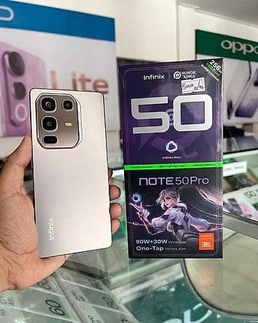 redmi 8 a: Infinix Note 50 Pro, 256 GB, rəng - Qara, Simsiz şarj — 1