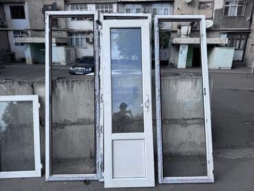 plasik qapi: PVC qapı və pəncərə dəsti Qapı dəsti plastik cızığ qırıq qətiyyən — 1