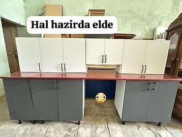 Mebel və ev tekstilinin müxtəlif növləri - Mətbəx dolabı dəsti: Aşağı