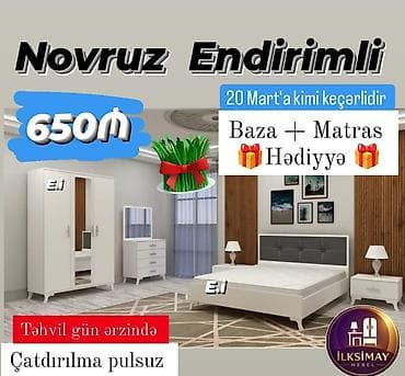 şifer ucuz: İkinəfərlik çarpayı, Yeni — 5