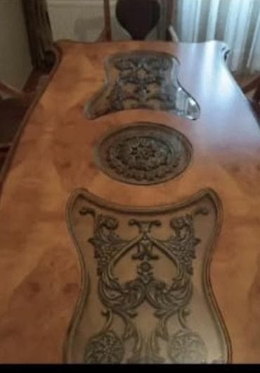 Klassik üslubda taxta mebel dəsti - Material: keyfiyyətli massiv ağac — 2