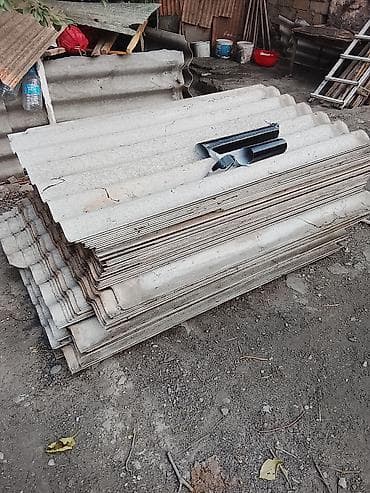 ucuz misarlar: Dalğalı şifer dam örtüyü vərəqləri - Material: dalğalı şifer (boz — 3