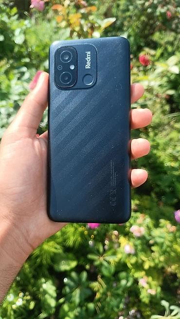 komputer ucun ses guclendirici: Redmi 12C, 128 GB, rəng - Qara, Barmaq izi — 1