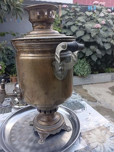 qədimi somavar: Qaynanamin cehizidi 500 manata verrem . Misin samovar – klassik — 1