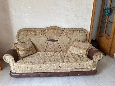divan kafe: İşlənmiş, Divan, 2 kreslo, Divan, Açılan — 3