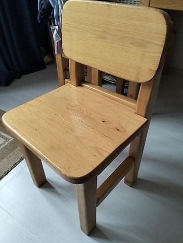 2 ci el stol stul: Oğlan və qız üçün, İşlənmiş, Siyirməsiz, Bağça masası, Stullar ilə — 4