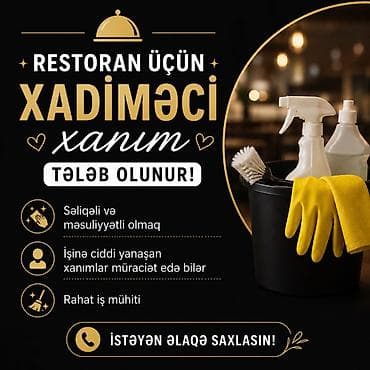 Xadimə tələb olunur