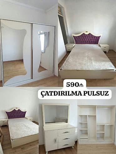 taxt tumba: İkinəfərlik çarpayı, Termo, Tumba, Dolab, İşlənmiş — 1