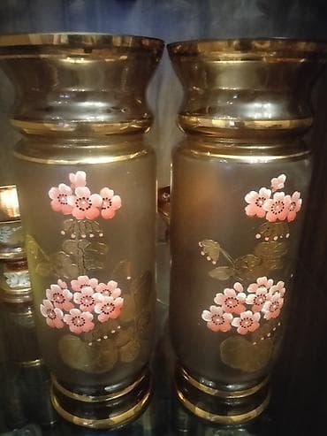 Набор ваз, Богемское стекло