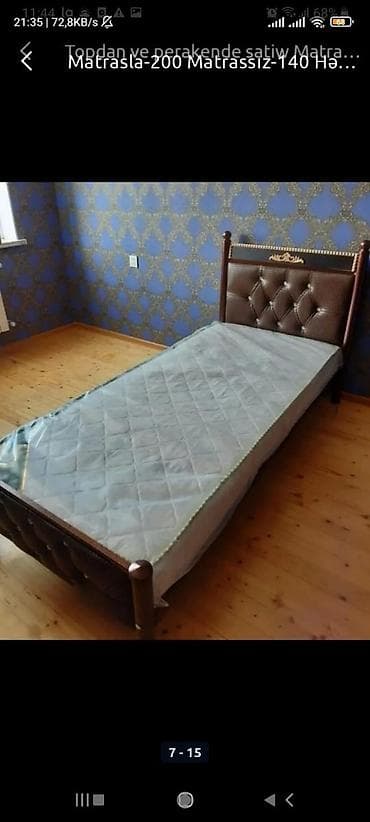 Кровати: Matrasız 140 azn matrasla 200 azn gənr secimi edə bilərsiz bir başa — 1