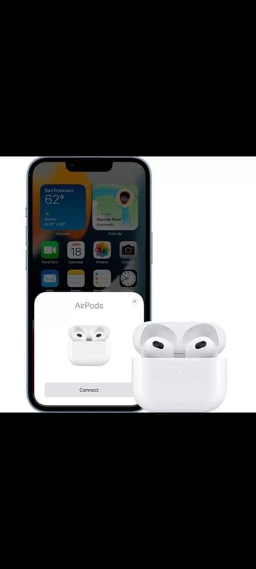 airpods qulaqciq: Yeni Simsiz (Bluetooth) Qulaqcıqlar, Apple, rəng - Ağ — 5
