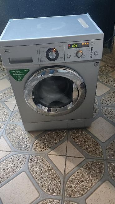 Услуги по строительству и ремонту: LG ön yükləməli paltaryuyan maşın - Rəng: gümüşü/gri gövdə, xrom qapı — 1