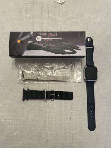 Smart saatlar satılır.Təzədir.Qutusu var.T 800 ultra var.Apple watch — 1