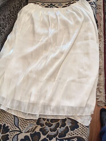 ağ ətəklər: Mini Ətək, Şifon, 2XL — 2