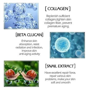 gumus sepler: Cavanlasdirici İlbiz ekstraktli, kollagenli, giauluronlu krem — 3