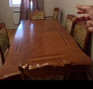 деревянные столы стулья: Гостиный стол, Б/у, Раскладной, Квадратный стол — 2