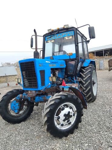 belarus mini traktor: Belarus 82.1 traktoru - Model: BELARUS 82.1 (4x4) - Rəng: mavi - — 5