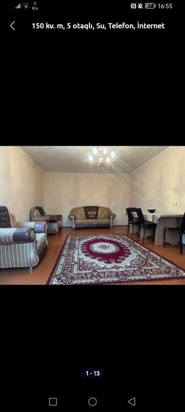 сайты по недвижимости: 5 otaqlı, 150 kv. m — 1
