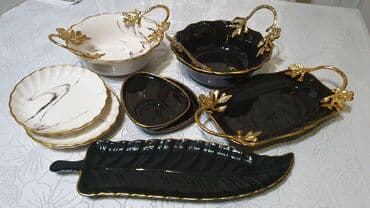 dərin boşqab: Tort və şiriniyyat qabı, rəng - Qara — 3