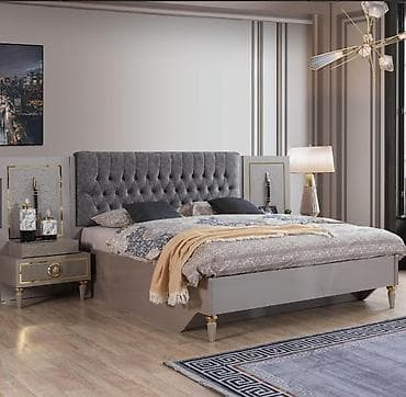 krovat: İkinəfərlik çarpayı, Dolab, Termo, 2 tumba, Türkiyə, İşlənmiş — 1