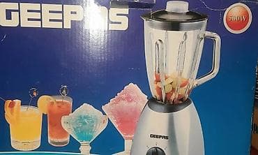 elektrikli mini mikser: Geepas GHM-803G blender – Güc: 500 W (220–240 V, 50/60 Hz) – Şüşə — 6