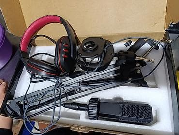 studio: Podcast/stream üçün tam studiya dəsti Dəst tərkibi: - Kondensator — 2