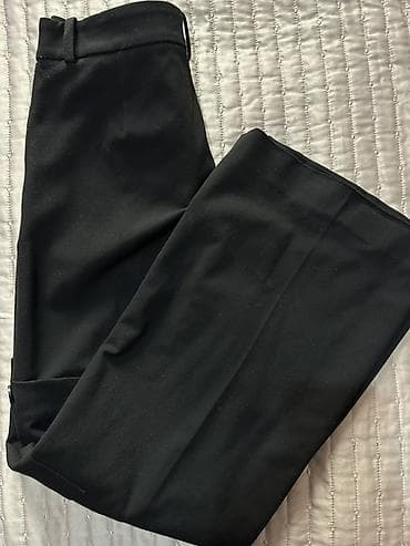 polo şalvar: Şalvar, Massimo Dutti, rəng - Qara — 3
