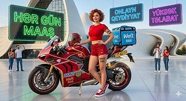 Moto-kuryer tələb olunur, Gündəlik ödəniş, Təcrübəsiz — 1
