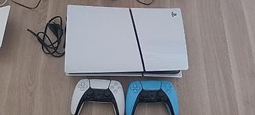 dualsense edge: PlayStation 5 (PS5) Slim – Diskli versiya - Rəng: ağ, qara detallarla — 2