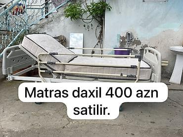 2 li kravat: Tibbi funksiyalı xəstə çarpayısı – matras daxil - Tək mexaniki — 1