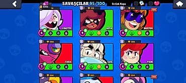 destler: Brawl Stars hesabı – yüksək səviyyəli, güclü tərkib - Kupa: 42,412 — 6