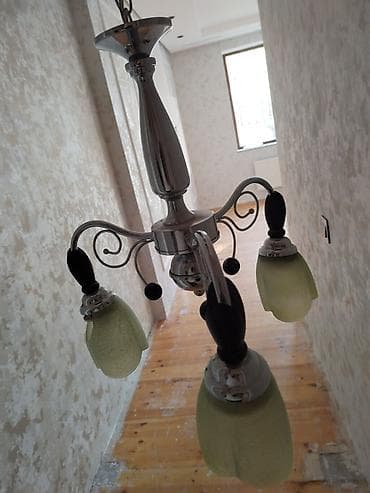 bez parca: Çılçıraq, 3 lampa, Metal — 4