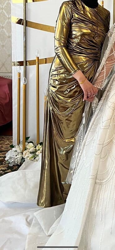 vecerni platya 2023: Ziyafət donu, Maksi, M — 2