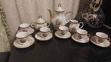 samovar cay: Çay dəsti, rəng - Ağ, Farfor, 6 nəfərlik — 2