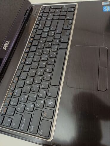 islenmis notebook satisi: Dell noutbuk – şık qara korpus, 15.6" ekran, tam ölçülü klaviatura — 3