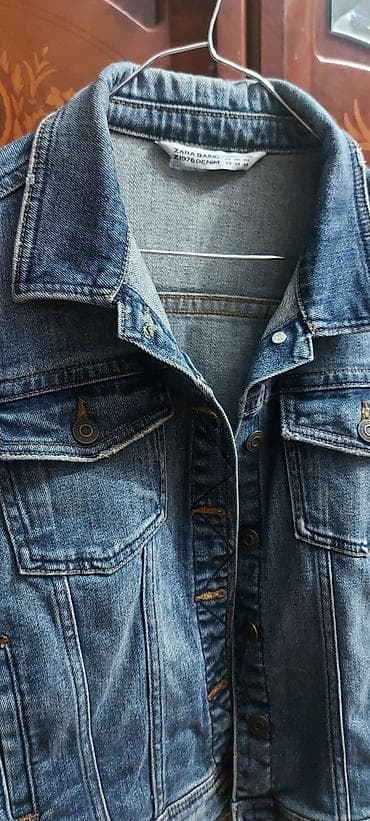 Zara Basic Z1975 Denim cins gödəkcə - Model: klassik denim jaket - — 2