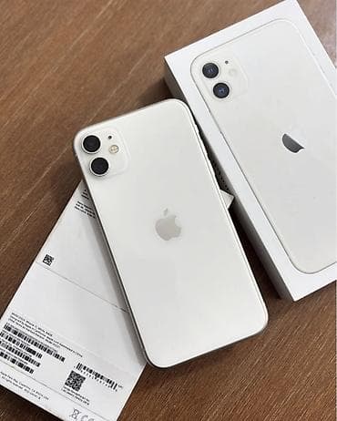 IPhone 11, 128 GB, Ağ, Zəmanət, Simsiz şarj, Face ID lalafo.az -da IPhone 11, 128 GB, Ağ, Zəmanət, Simsiz şarj, Face ID