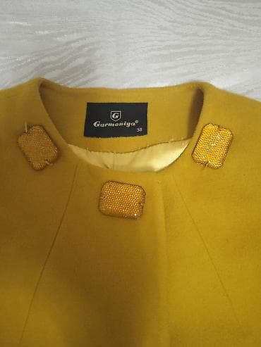 off white prsluk: Palto, M, rəng - Sarı — 1