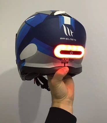 купить шлем для мотоцикла: Moto-velo təhlükəsizlik dəbilqə işığı Salam, Здравствуйте — 3