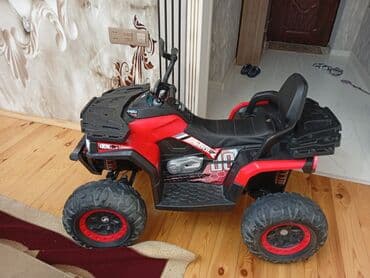 Uşaq maşını – elektrikli ATV tipli ride-on. - Rəng: qırmızı-qara -