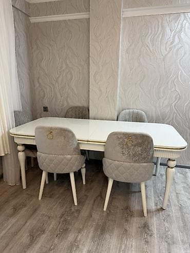 stul 30 azn: Qonaq otağı üçün, İşlənmiş, Açılan, 6 stul — 1