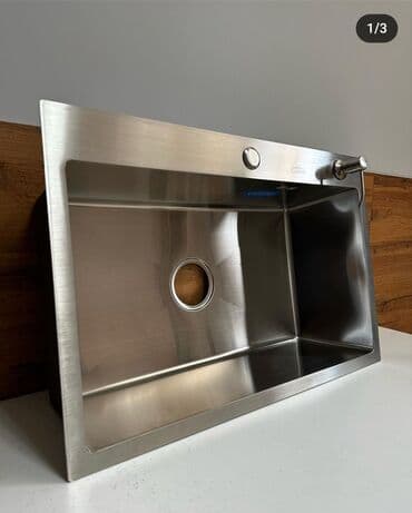 rakvinlər: Yeni Kvadrat Mətbəx çanağı, Paslanmaz polad, Pulsuz çatdırılma — 2