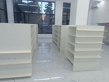 dibçək rəfi: Magaza baglandigi ucun vitrinler tecili satilir.9m — 6