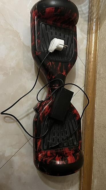 seqvay: Hovərbord – 6.5" alov dizaynlı Adapter sumka üstünde verilir real — 3