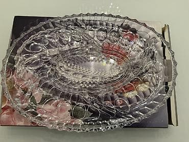 serviz qab: Şüşə servis dəsti + porselen ədviyyatlıq - Material: şəffaf şüşə — 2