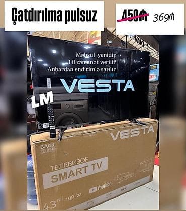 Yeni Televizor Vesta 43" lalafo.az -da Yeni Televizor Vesta 43"
