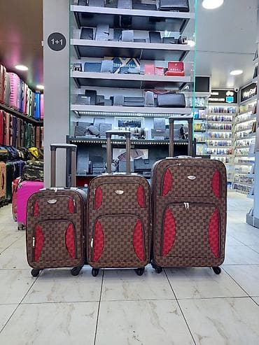 3-lü çamadan dəsti - Ölçülər: kiçik, orta və böyük (uçuş salonu üçün