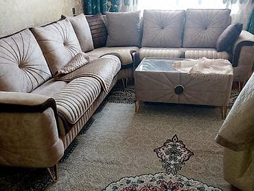 divan satisi: İşlənmiş, Künc divan, Qonaq otağı üçün, Açılan — 1