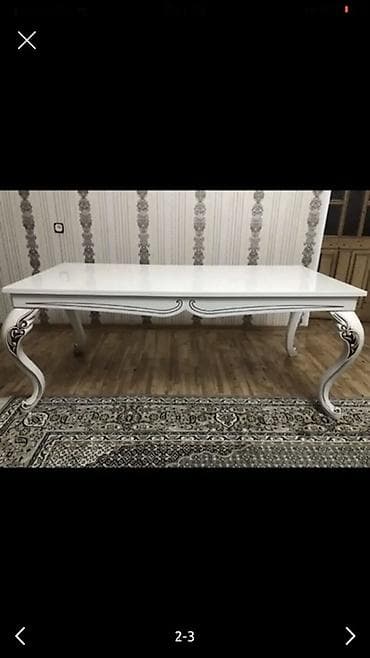 kafeyni serviz: Qonaq masası, Açılmayan, Taxta, Dördbucaq masa — 2