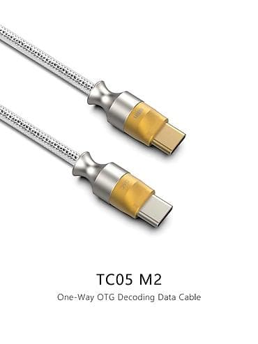 m2 ssd: DD ddHiFi TC05 M2 USB-C 2.0 to USB-C OTG Decoding Data Cable - 9cm — 1